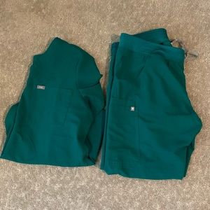 FIGS Scrubs -Hunter Green
